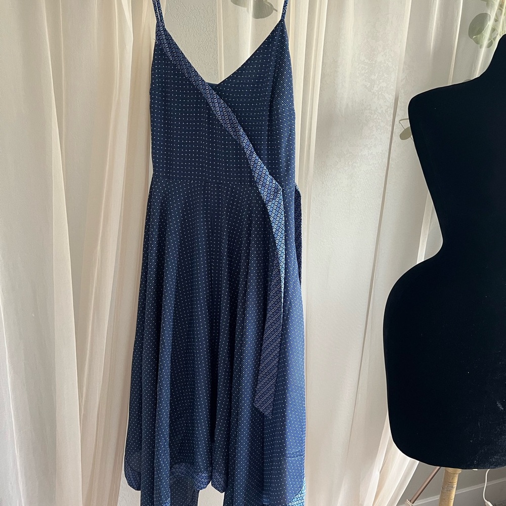 Banana Republic Navy Blue Midi Dress